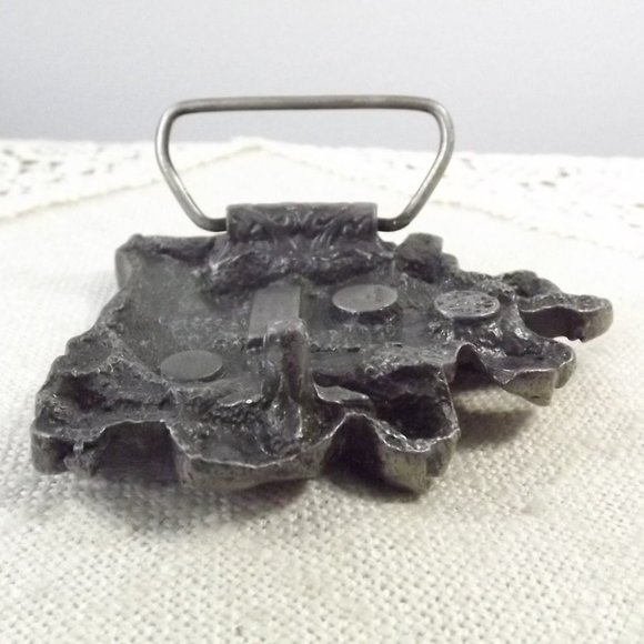 Country Western Vintage Pewter Belt Buckle, Bergamot Brass Works 1981 - Picture 9 of 9